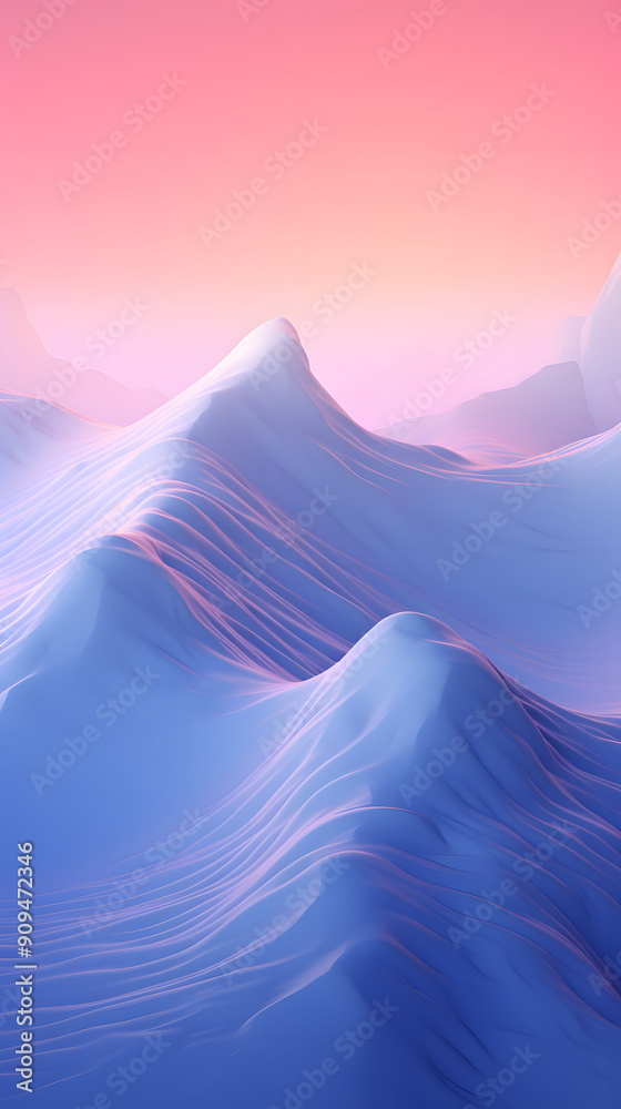 Digital iridescent mountains wave abstract graphic poster background Digital iridescent mountains wave abstract graphic poster background