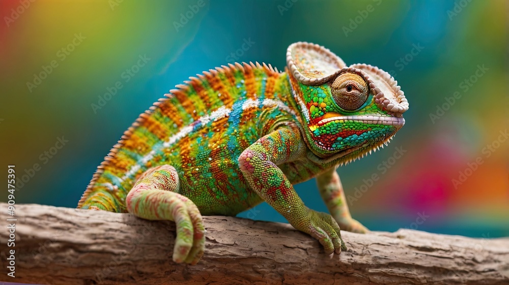 chameleon on a tree chameleon on a tree
