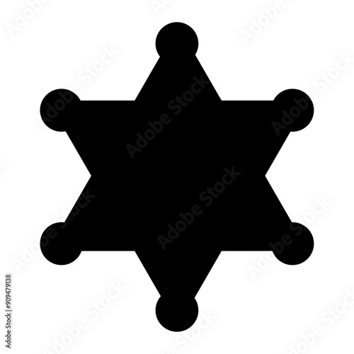 sheriff badge icon 