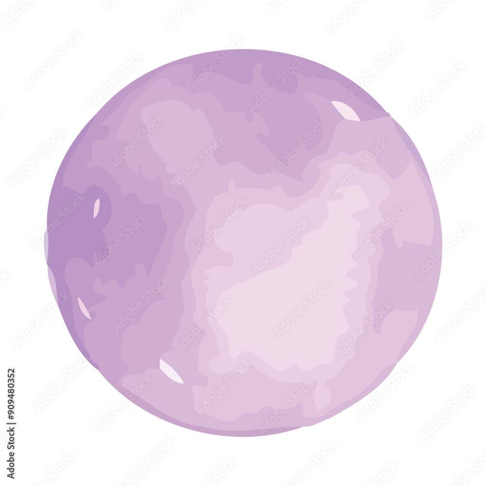 Water color pink red round illustration