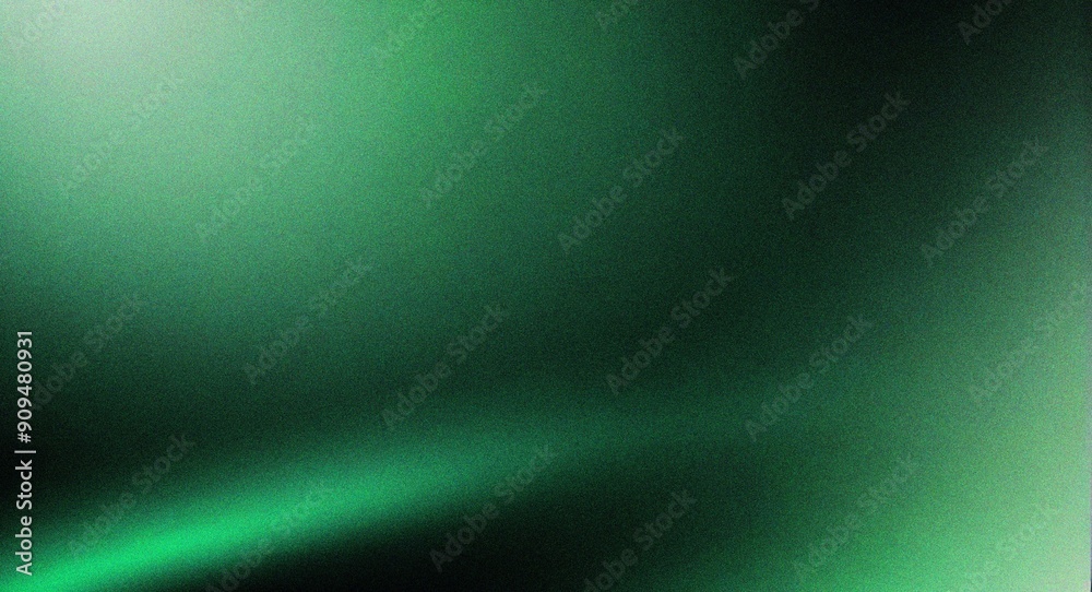 dark green color gradient background blurred color flow, grainy texture ...