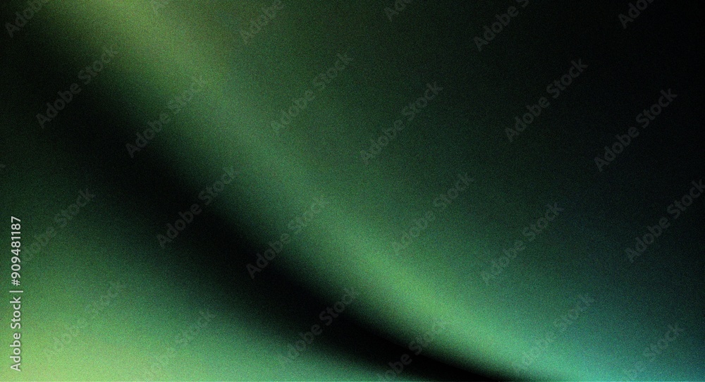 Obraz premium black green grainy gradient abstract background, noise texture effect, banner poster header design