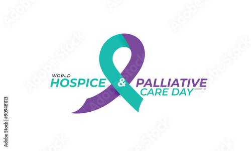 World Hospice and Palliative Care Day. background, banner, card, poster, template. Vector illustration.