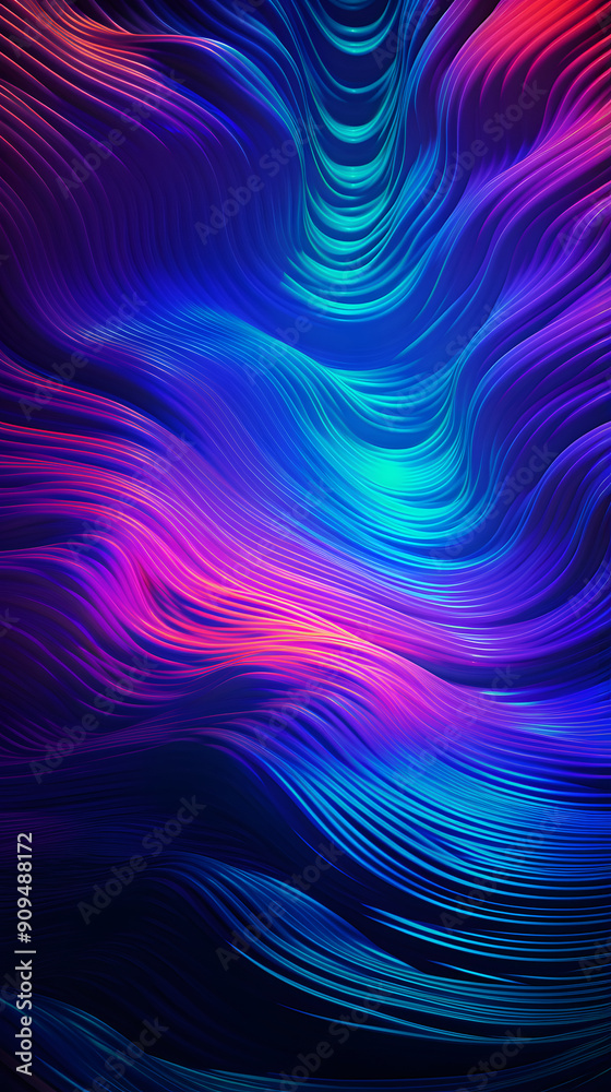 Digital color fantasy wave glow light graphic poster background Digital color fantasy wave glow light graphic poster background