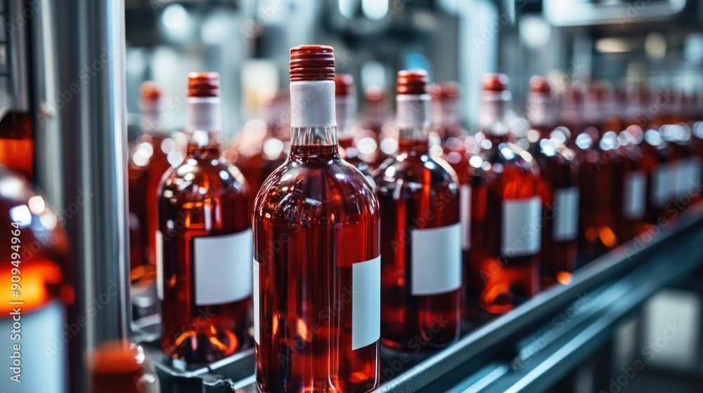 Wine bottling production line and conveyor belt Wine bottling production line Wine bottling production line and conveyor belt Wine bottling production line