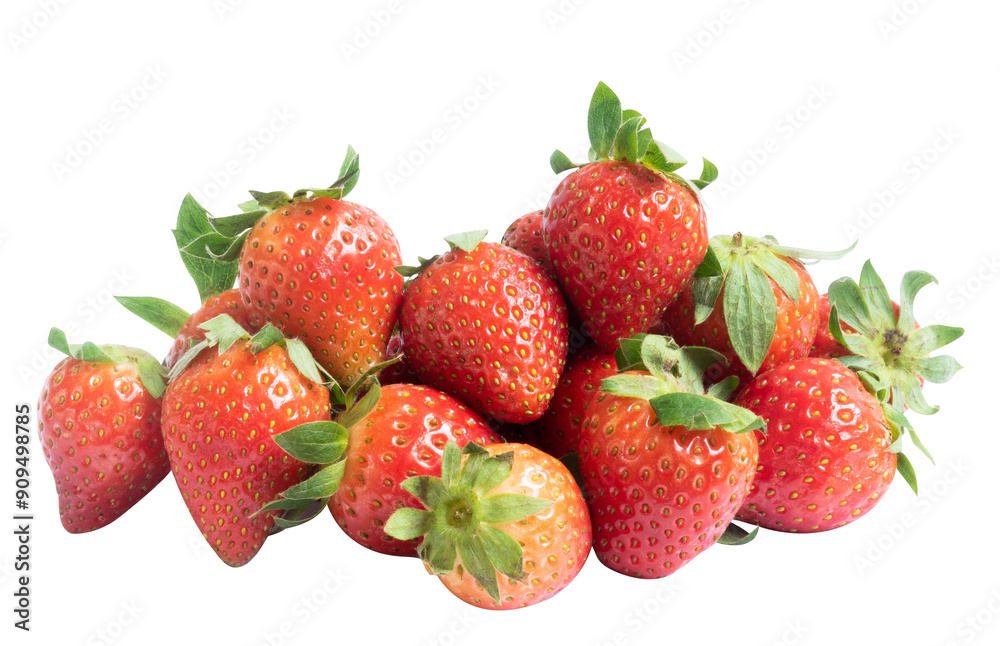 strawberries isolated on white strawberries isolated on white