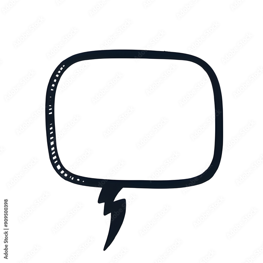 speech bubble icon. Generative ai speech bubble icon. Generative ai