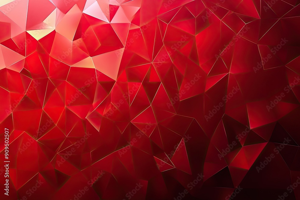 Naklejka premium Abstract Background Abstract Red Background Polygon luxury background and modern background
