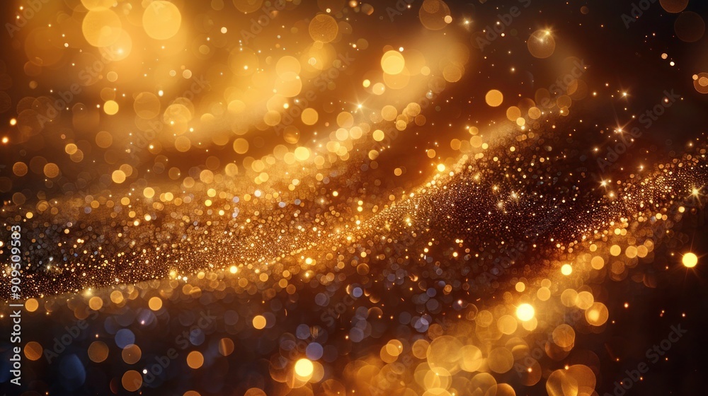 Golden Christmas Particles & Sprinkles for Holiday Celebrations: Shiny Lights Wallpaper Background for Ads, Gift Wrap & Web Design Golden Christmas Particles & Sprinkles for Holiday Celebrations: Shiny Lights Wallpaper Background for Ads, Gift Wrap & Web Design