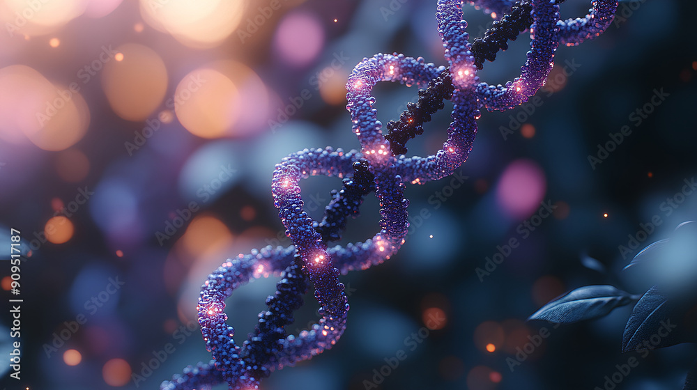DNA helix, biotechnology science concept DNA helix, biotechnology science concept