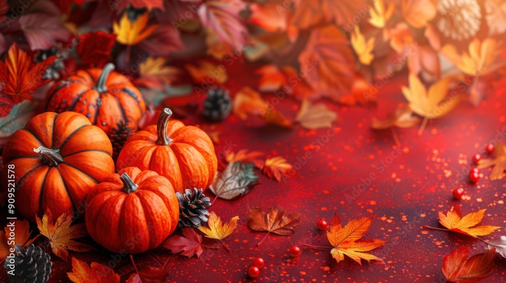 Naklejka premium Grateful Gathering: Celebrating a Joyful Thanksgiving Day