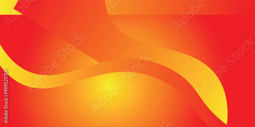 Orange-yellow gradient abstract liquid background, yellow dynamic wallpaper with geometric shapes. Suitable for templates