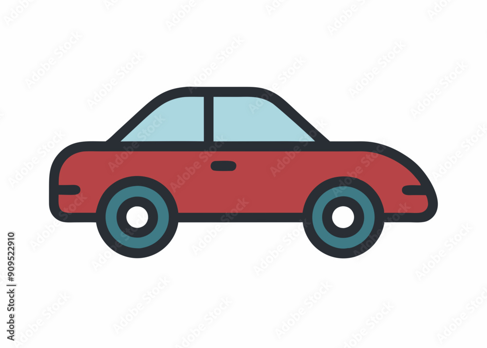 Vector Car Illustrations: Simple Top View & Graphic Art Vector Car Illustrations: Simple Top View & Graphic Art