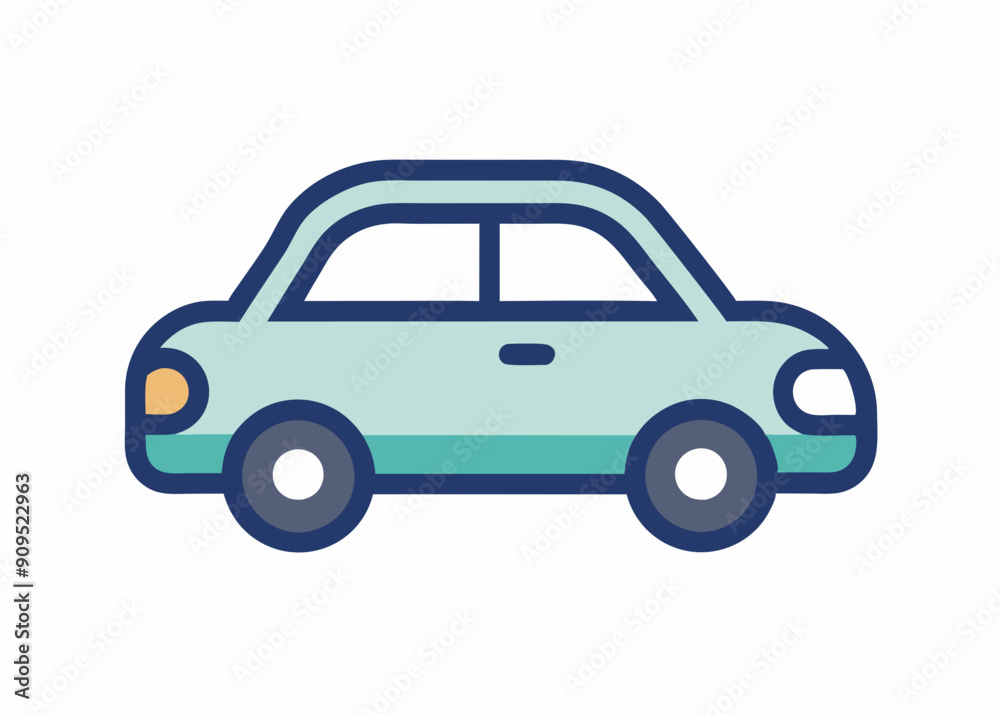 Vector Car Illustrations: Simple Top View & Graphic Art Vector Car Illustrations: Simple Top View & Graphic Art