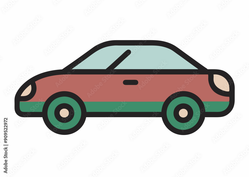 Vector Car Illustrations: Simple Top View & Graphic Art Vector Car Illustrations: Simple Top View & Graphic Art