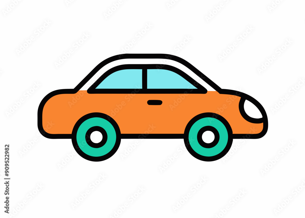 Vector Car Illustrations: Simple Top View & Graphic Art Vector Car Illustrations: Simple Top View & Graphic Art
