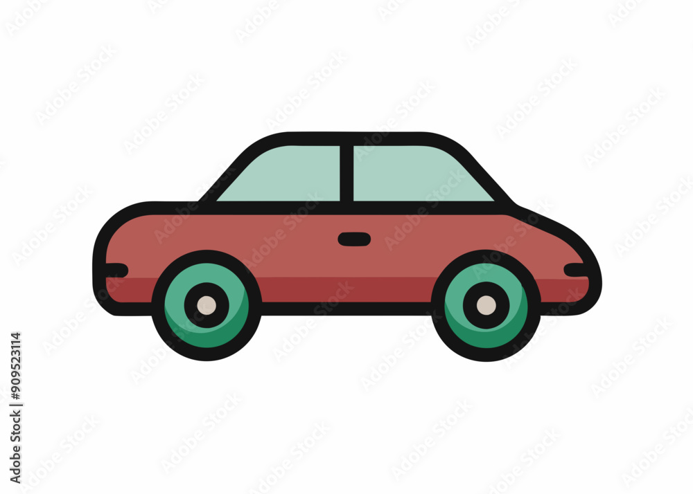 Vector Car Illustrations: Simple Top View & Graphic Art Vector Car Illustrations: Simple Top View & Graphic Art