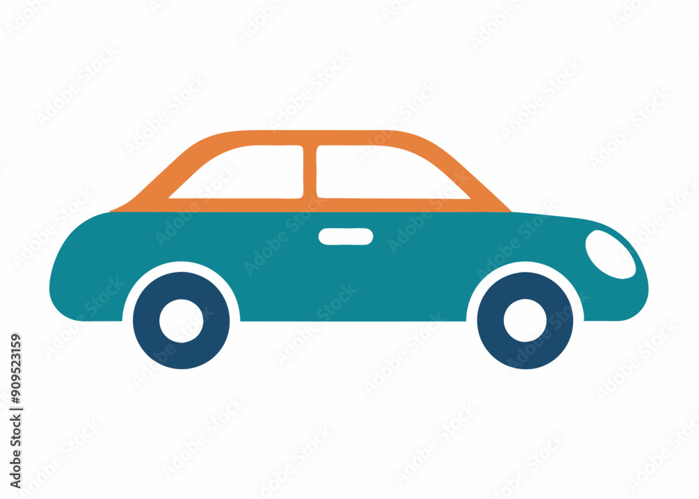 Vector Car Illustrations: Simple Top View & Graphic Art Vector Car Illustrations: Simple Top View & Graphic Art