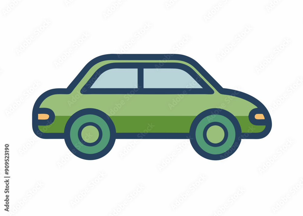 Vector Car Illustrations: Simple Top View & Graphic Art Vector Car Illustrations: Simple Top View & Graphic Art