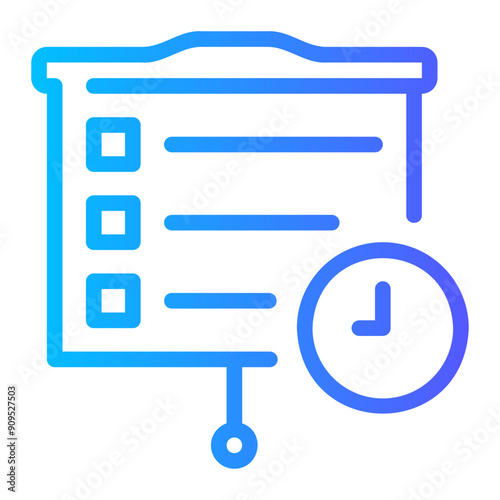 agenda gradient icon