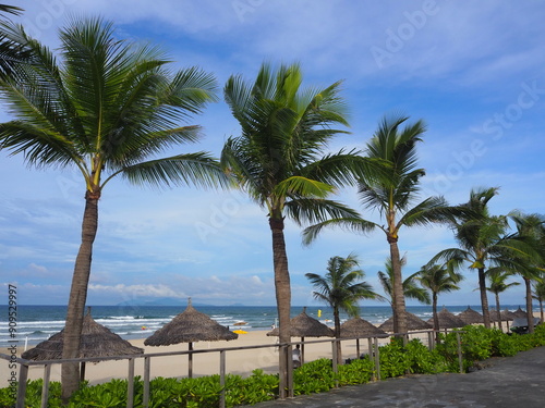  the beautiful Non Nuoc beach in Da nang, Vietnam