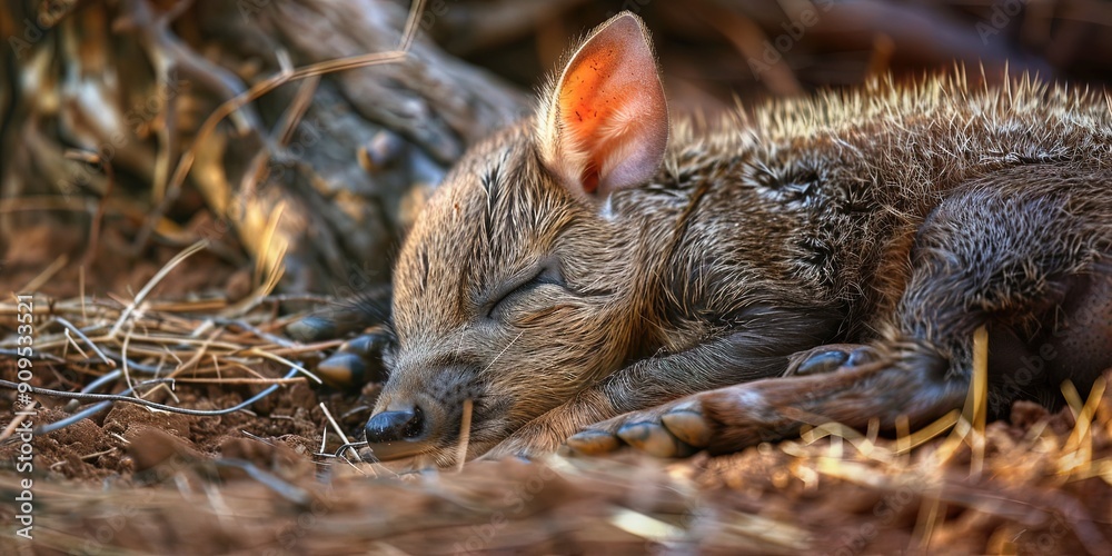 baby javelina sleeping baby javelina sleeping