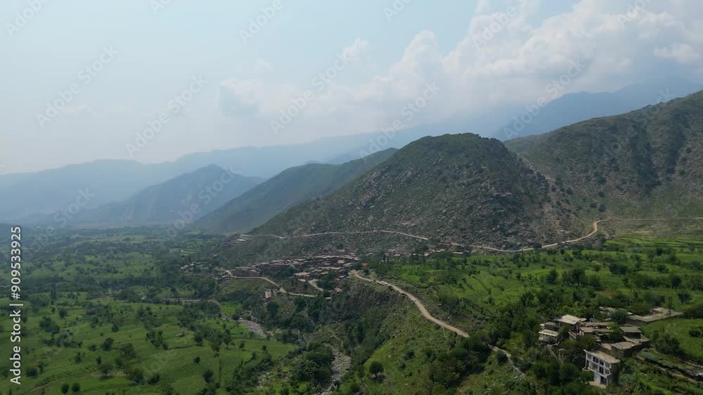 Aerial view of the Green Mountains and peaceful nature. heaven, green hills, peaceful nature, Afghanistan Aerial view of the Green Mountains and peaceful nature. heaven, green hills, peaceful nature, Afghanistan