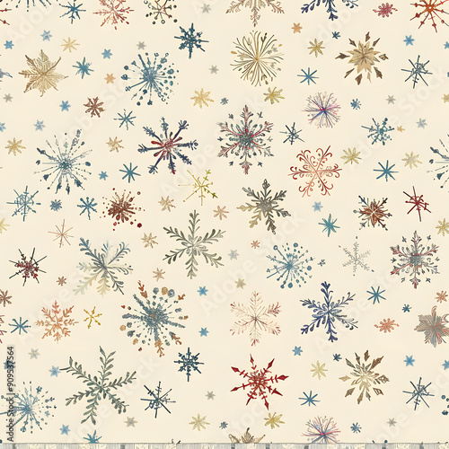 Wallpaper Mural New Year's and Christmas festival cards in a 2D doodle illustrator style on pastel color backgrounds for graphic advertising. Torontodigital.ca