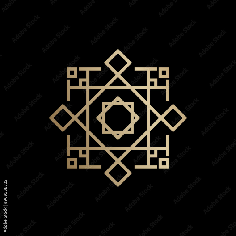 Geometric Luxury Abstract Logo Vector Illustration Geometric Luxury Abstract Logo Vector Illustration