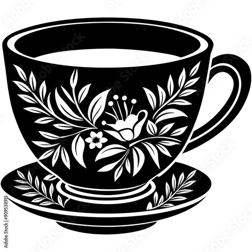 Tea cup vector illustration
