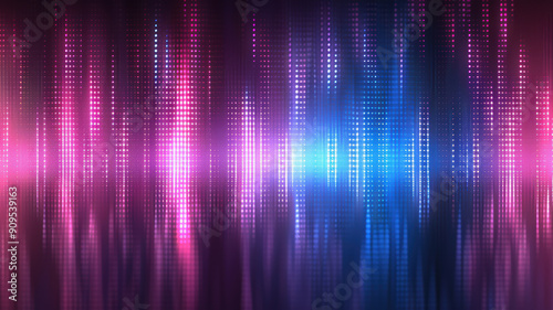 Digital Waves in Blue and Purple Gradient