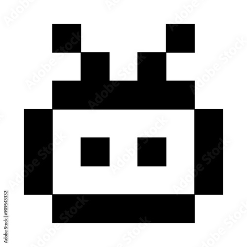 8-Bit Pixel Tamagochi Icon photo