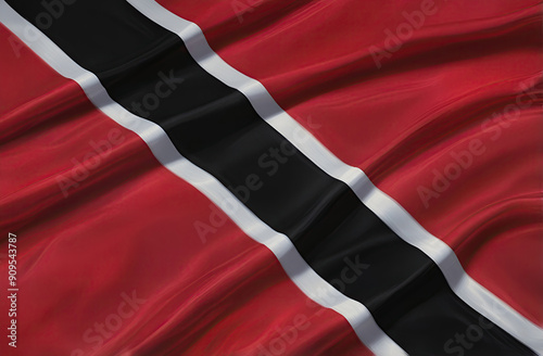 trinidadian and tobagonian flag for national Day or Independence Day of trinidad and tobago photo