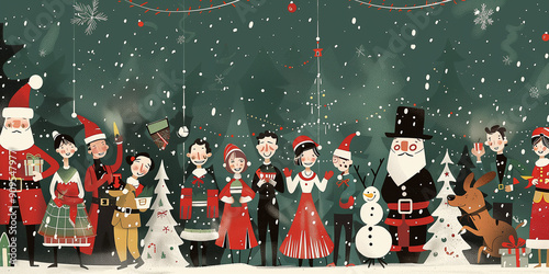 Schönes Weihnachtsmotiv als Karte oder Hintergrund