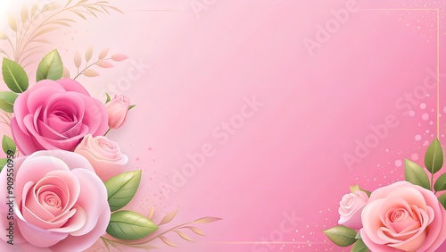 pink roses background