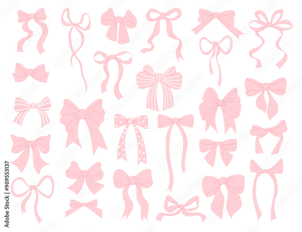 Ταπετσαρία Cute coquette aesthetic pink ribbon bow big collection