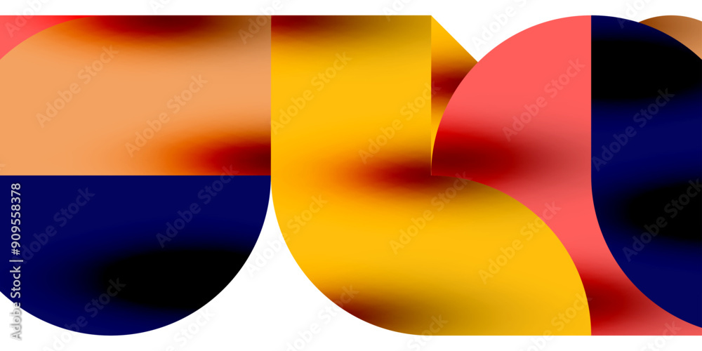 Shadow effect shiny circles and round triangles geometric modern art. Vector Illustration For Wallpaper, Banner, Background, Card, Book Illustration, landing page Shadow effect shiny circles and round triangles geometric modern art. Vector Illustration For Wallpaper, Banner, Background, Card, Book Illustration, landing page