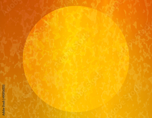 金色の和紙背景　グラデーション素材　金色の満月画像