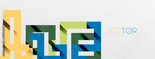 Color bend lines with shadow texture effect. Vector Illustration For Wallpaper, Banner, Background, Card, Book Illustration, landing page