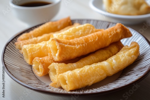 youtiao long golden brown deep photo