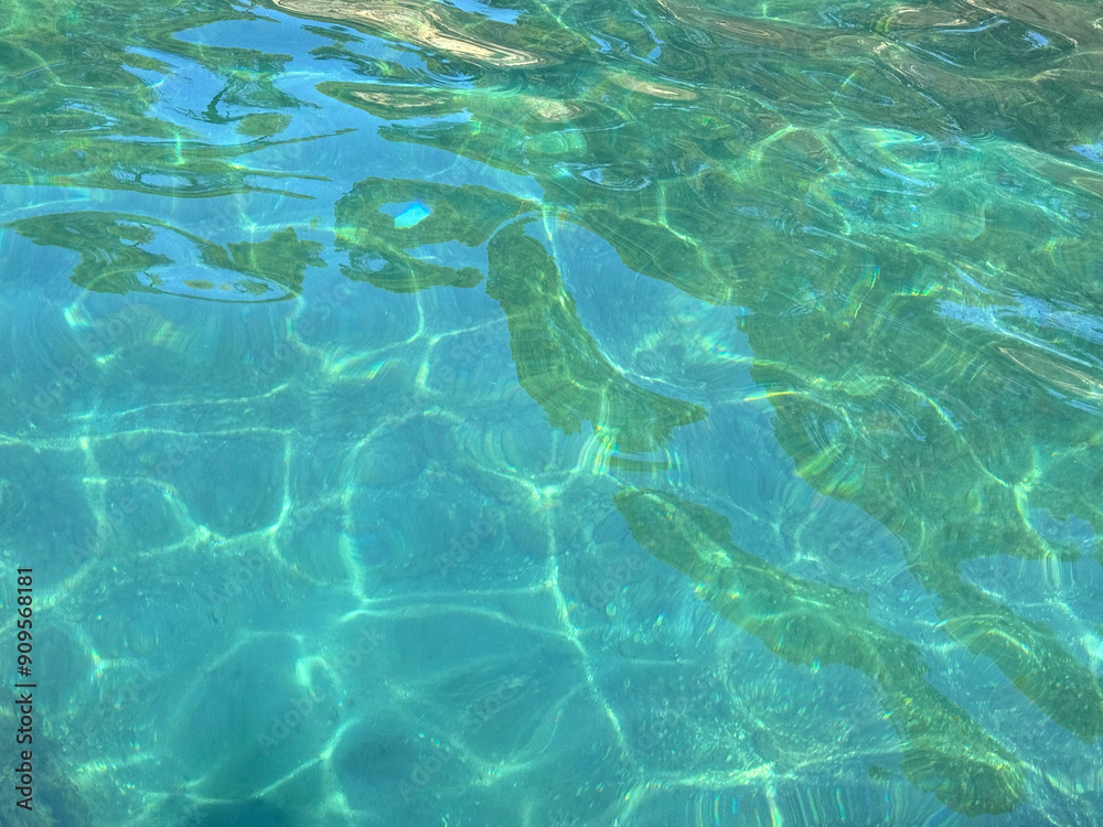 Sea water lagoon clear turquoise seascape