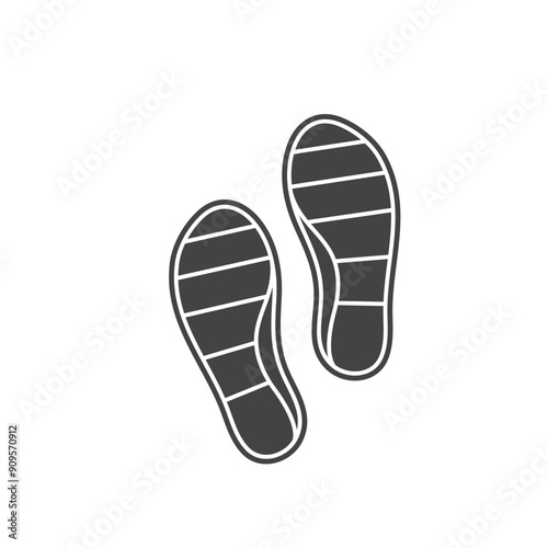 flexible rubber shoe soles icon vector element design template