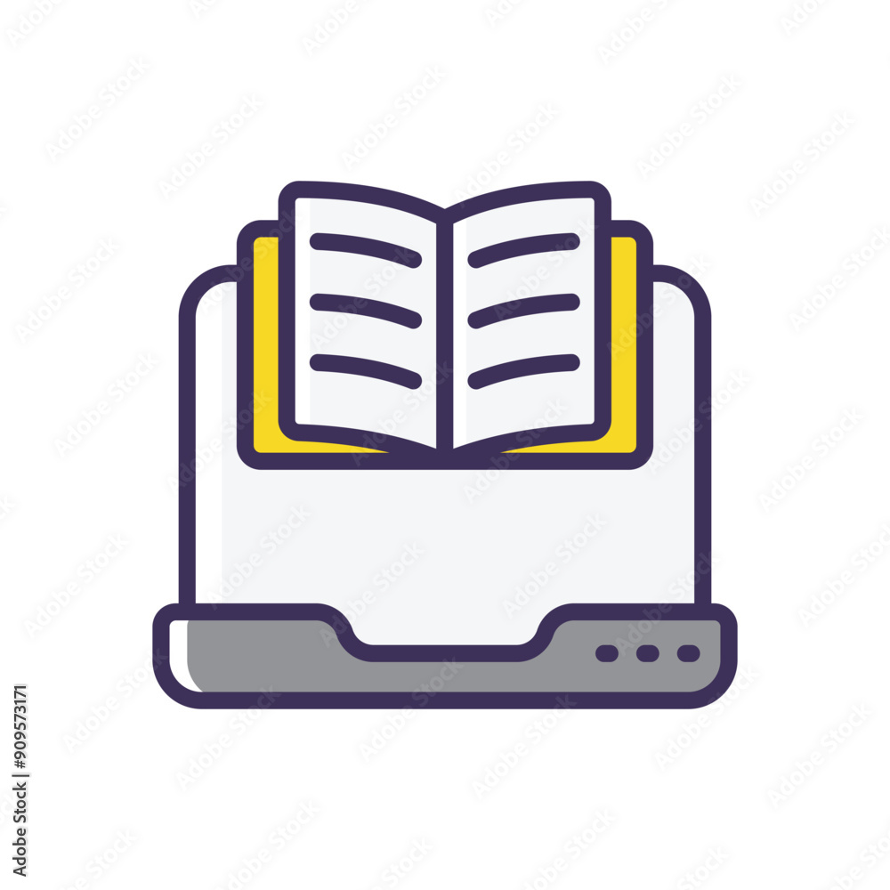 Online learning vector icon Online learning vector icon
