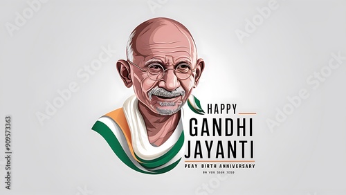 Gandhi Jayanti, Vector illustration Art. Gandhi Jayanti Banner, Gandhi Jayanti Poster, 
 photo