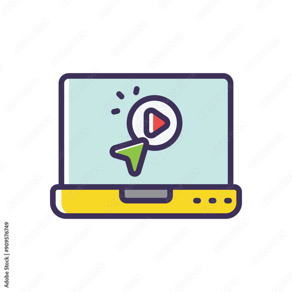 Online course catalog vector icon Online course catalog vector icon