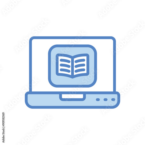 Educational app vector icon