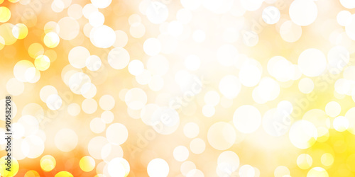 Light Orange vector background with bubbles.