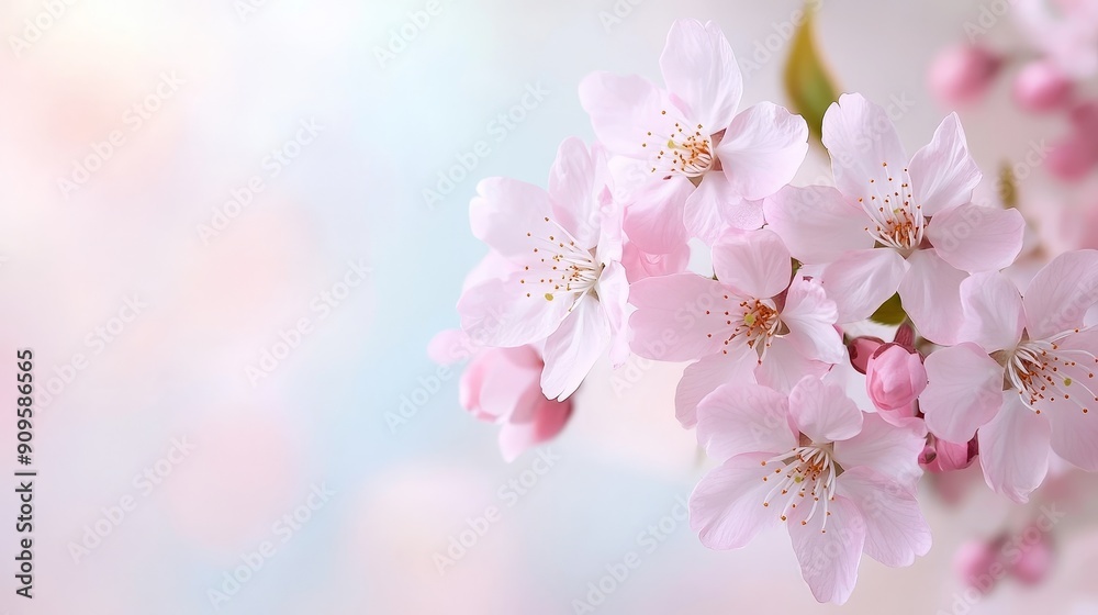 Cherry blossom, delicate pink petals, gentle breeze, springtime bloom vibrant garden, Cherry blossom, delicate pink petals, gentle breeze, springtime bloom vibrant garden,