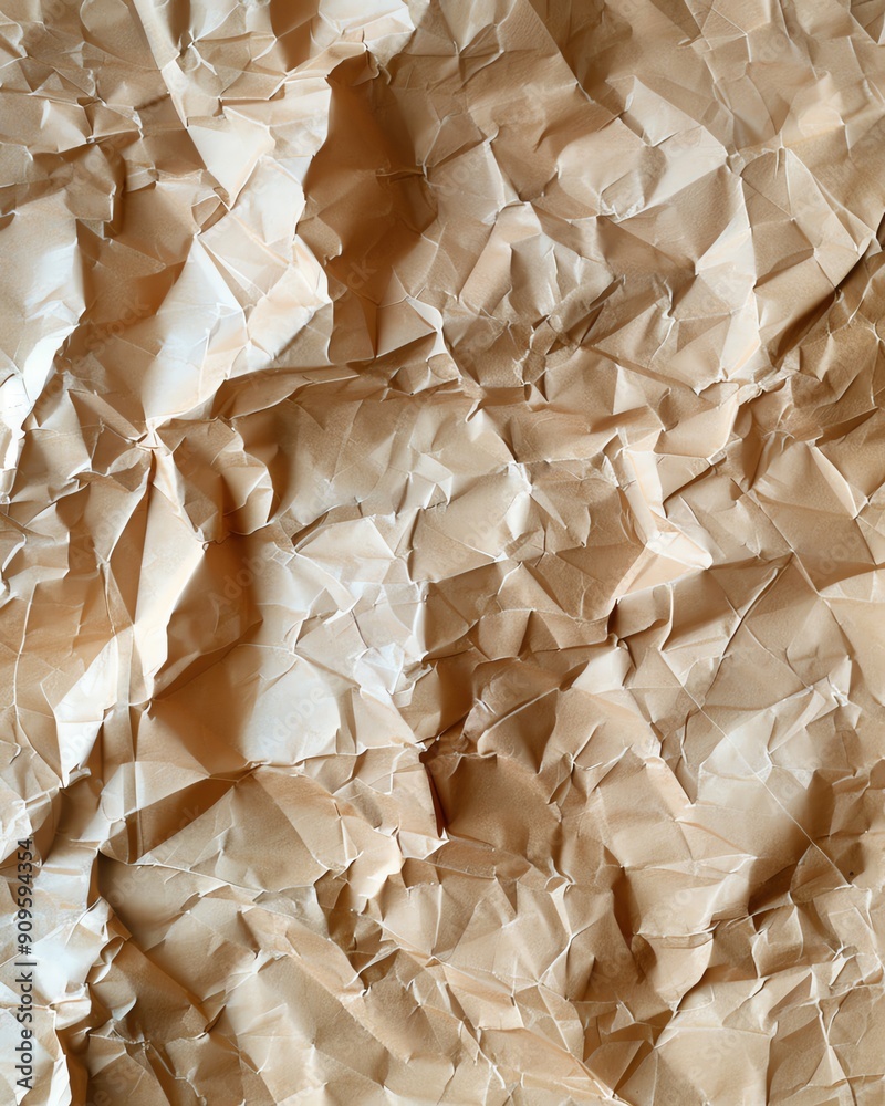Abstract texture of crumpled brown paper. Abstract texture of crumpled brown paper.