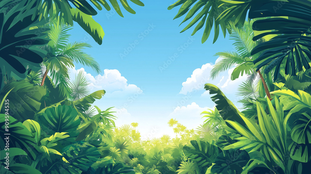 tropical island with trees tropical island with trees